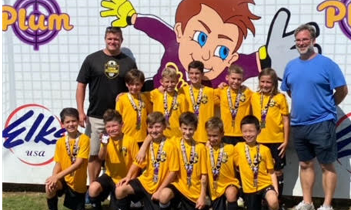 Great finish for the U10 Boys in the Plum Kickoff Classic! They took second place in the Gold Division.