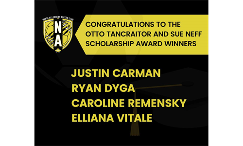 North Allegheny Soccer Club’s Otto Tancraitor and Sue Neff Scholarship